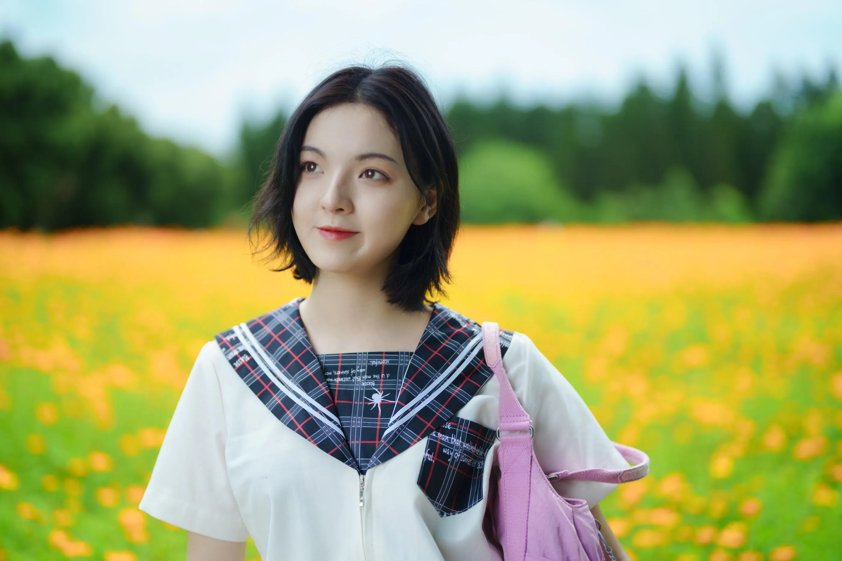 [YITUYU艺图语]2021.11.12 花田里的JK少女 dudu [51P]插图8